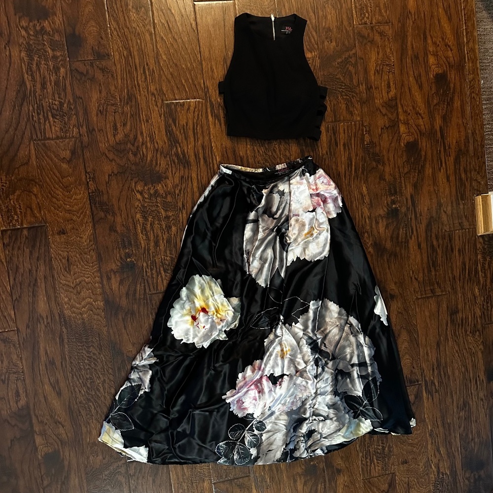 2 piece formal gown from David's Bridal